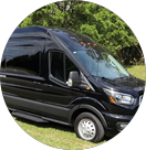 San Francisco Airport Shuttle van providing comfortable and reliable airport transportation to SFO