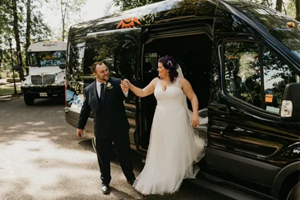 Vacaville wedding guest shuttle transportation