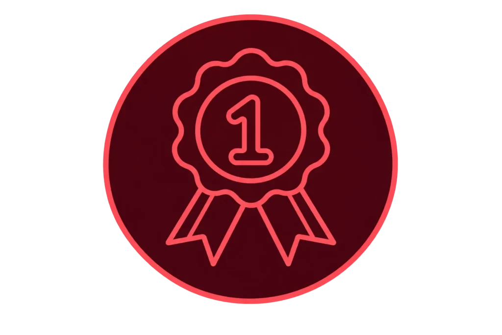 Award winning service recognition icon for shuttle company